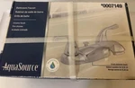 New Bathroom Faucet Chrome Finish Aquasource 0007149 Center Set Mount. Fixed Price $45.88.