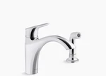 Kohler 30471-CP Rival Single Handle Swing Spout Kitchen Faucet Spray Pull-out.... Fixed Price $60.00.
