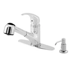 Danze 4561-13-CP Solid Brass Construction Pull Out Kitchen Faucet In Pol.chrome. Fixed Price $178.00.