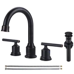 Wowow 2 Handle Bathroom Faucet Oil Rubbed Widespread, Bronze. Fixed Price $115.99.