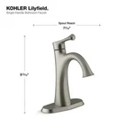 Kohler R780454DBN Bathroom Sink Faucet Vibrant Brushed Nickel Single Handle. Fixed Price $49.95.