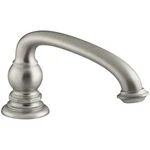 Kohler K-72778-BN Artifacts 9" Deck Mounted Roman Tub Filler Spout, Brushed Nick. Fixed Price $595.00.