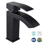 Aquaterior Bathroom Waterfall Faucet Mixer Tap Single Hole 1 Handle Matt Black. Fixed Price $73.90.