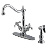 Kingston Brass KS123.TXBS French Country 1.8 Gpm Hole Kitchen - Chrome. Fixed Price $292.14.