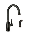 Moen 87506BRB Mediterranean Bronze Single Handle High Arc Kitchen Faucet. Fixed Price $99.95.