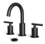 Androme 8 In. Widespread Double Handle Bathroom Faucet W/ Metal Pop-up Drain. Fixed Price $47.99.