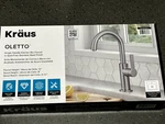 Kraus KPF-2822SFS Oletto Single Handle Kitchen Bar Faucet Spot Free Stainles. Fixed Price $95.00.