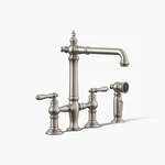 Kohler K-76519-4-VS Artifacts Bridge Kitchen Faucet With Sidespray. Fixed Price $899.99.