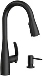 Moen Reyes Matte Black One-handle Pulldown Kitchen Faucet 87932BL. Fixed Price $159.99.