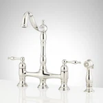 Signature Hardware 497559 Bridge Kitchen Faucet Only, Chrome*read*. Fixed Price $159.99.