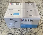 Moen Adler 82602 Chrome Shower Faucet Set Lever Handles Mixing Valve Tub Spout. Fixed Price $54.89.