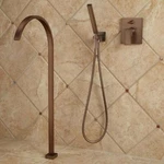 New Signature Hardware Cheval Gooseneck Free Standing Tub Faucet. Fixed Price $180.60.