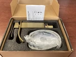 New Zalerock 1-HANDLE Single-hole Bathroom Faucet Waterfall Brushed Gold B276. Fixed Price $35.95.