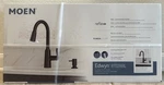 Moen Edwyn Matte Black Single Handle Pull-down Kitchen Faucet W/sprayer Function. Fixed Price $149.00.