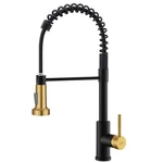 Gimili Kitchen Faucet Pull Down Sprayer Single Hole Stainless Steel Black/gold. Fixed Price $161.88.