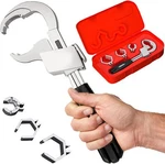 Multifunction Adjustable Water Pipe Wrench Faucet Bathroom Hand Repair Tool Boxs. Fixed Price $14.98.