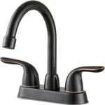 Vccucine Antique 2 Handle Oil Rubbed Bronze Bathroom Faucet, 4 Inch Centerset. Fixed Price $24.99.