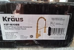 Kraus Commercial Sensor Style Kitchen Faucet KSF-1610BB Bolden. Fixed Price $269.00.