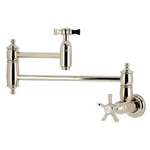 Kingston Brass KS310.NX Hamilton 3.8 Gpm Wall Mounted Hole Pot - Nickel. Fixed Price $415.97.