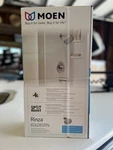 Moen Rinza Brushed Nickel Tub And Shower Faucet With Valve 82628SRN. Fixed Price $130.00.