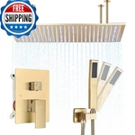 Votamuta 16X32 Shower Head System Ceiling Mount Faucet Set Luxury. Fixed Price $297.59.