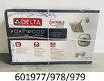 Delta 144770-SP Portwood 5-SPRAY Tub/shower Faucet Brushed Nickel (with Valve). Fixed Price $104.99.