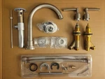 Rohl A2208LMSTN-2 Lombardia Widespread Bathroom Faucet W/pop-up Drain, Sn. Fixed Price $300.00.
