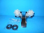 * 4" Lavatory Faucet Chrome American Brass Clear Acrylic Handles Free Ship. Fixed Price $14.99.