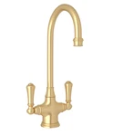 Perrin Rowe Georgian Era U.4711SEG-2 Bar Prep Kitchen Sink Faucet Satin Gold New. Fixed Price $798.00.