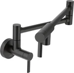 Moen Modern Wall Mount Pot Filler Matte Black S665BL Kitchen Faucet. Fixed Price $550.00.