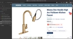 Moen 87270BZG Meena Pull-down Sprayer Kitchen Faucet Bronzed Gold. Fixed Price $188.88.
