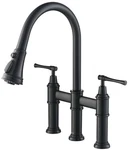 Kraus KPF-3121 Allyn 1.8 Gpm Bridge Pull Down Kitchen Faucet Black. Fixed Price $369.95.