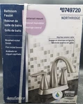 Aquasource Northridge 4" Centerset Bathroom Faucet Brushed Nickel New #0749720. Fixed Price $75.99.