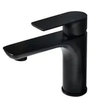 1-HANDLE 1-HOLE Bathroom Faucet W/modern Brass Basin Taps, Matte Black. Fixed Price $48.27.