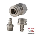 G-sunny Rv Exterior Quick Connector Hose Fitting,with 1/2 Brushed Nickel. Fixed Price $26.20.