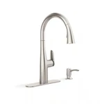 Kohler Easmor Single-handle Kitchen Faucet With Pull-down Sprayer Stainless. Fixed Price $149.95.