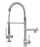 Fapully 100550N Spring Pulldown Sprayer High Gooseneck Kitchen Sink Faucet. Fixed Price $100.00.