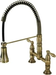 Kingston Brass GS1273AL Heritage Pull-down Sprayer Kitchen Faucet Antique. Fixed Price $429.00.