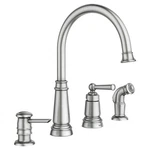 Moen Edison Spot Resist Stainless Steel High-arc Handle Kitchen Faucet 87042SRS. Fixed Price $98.99.