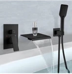 Aolemi Wall Mount Bathtub Faucet With 3 Spray Modes Showerhead,single Handle Wat. Fixed Price $99.99.