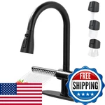 Kitchen Faucet Pull Down Sprayer Arcora Matte Black 3-FUNCTION Sink. Fixed Price $144.81.