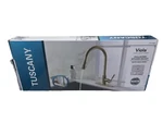 Tuscany Pull Down Single Handle Kitchen Faucet Matte Gold Viola Edition. Fixed Price $59.25.