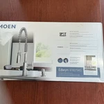 New Moen Edwyn 87807SRS One-handle Pre-rinse Spring Pulldown Kitchen Faucet B23. Fixed Price $199.95.