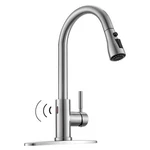 Wash Hands Touchless - Wewe Motion Sensor Kitchen Faucet Brushed Nickel. Fixed Price $259.99.