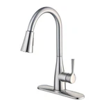 Glacier Bay Sadira Single-handle Pull-down Kitchen Faucet, Stainless Steel. Fixed Price $75.76.