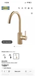 Ikea Delsjon Kitchen Faucet Brass Finish New - Open Box. Fixed Price $70.00.