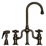 Twisthaus Short Traditional Spout Side Sprayer Kitchen Bar Faucet Pewter. Fixed Price $649.99.