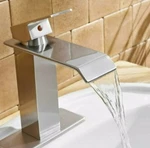 Greenspring Bathroom Waterfall Sink Faucet - Brushed Nickel. Fixed Price $38.00.