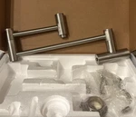 Kingston Brass - Concord KS5108DL Wall Mount Pot Filler Faucet, Brushed Nickel. Fixed Price $749.99.