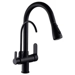 Wanfan Kitchen Sink Faucet With Pull Down Sprayer 2 Handle 3. Fixed Price $60.55.